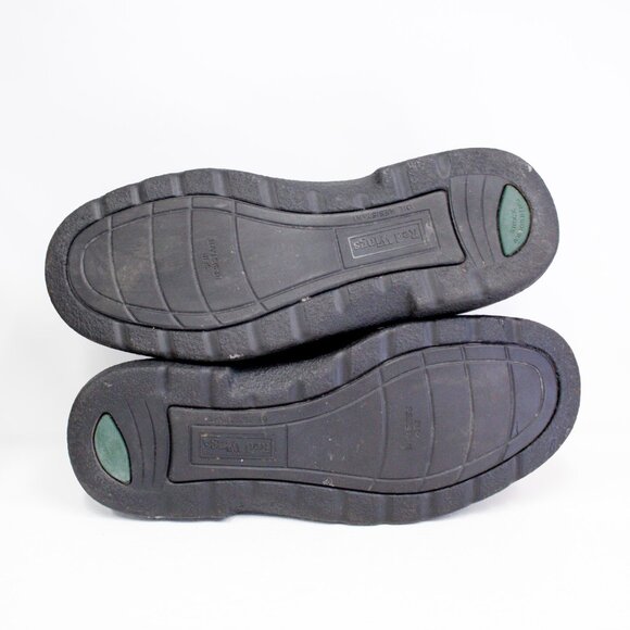 Red Wing Mens 12 Stock 6618 Black Lace-Up Shoes Industrial Work Steel Toe - Picture 7 of 13